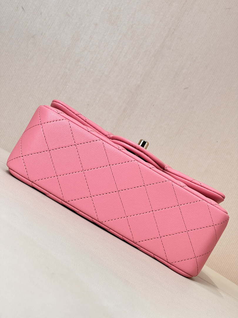 Chanel A69900 Mini Flap Bag Lambskin AS1116 Rose Red - Default Title - View 9