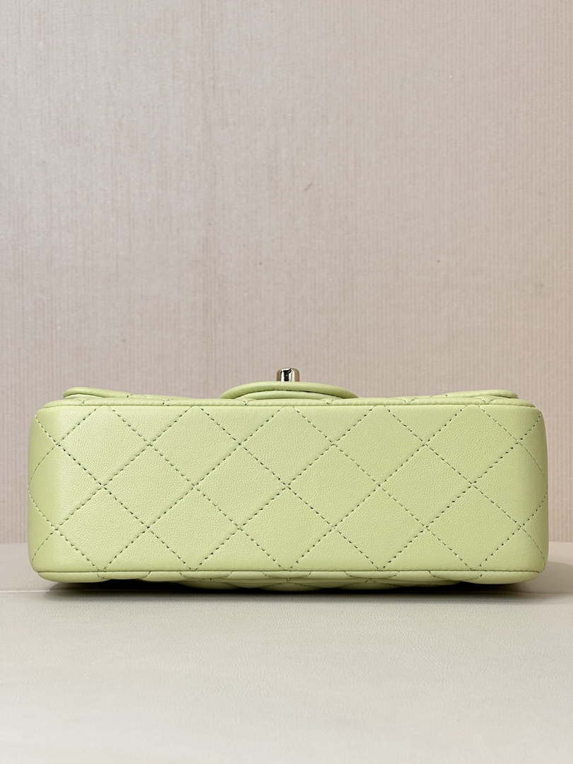 Chanel A69900 Mini Flap Bag Lambskin AS1116 Light Green