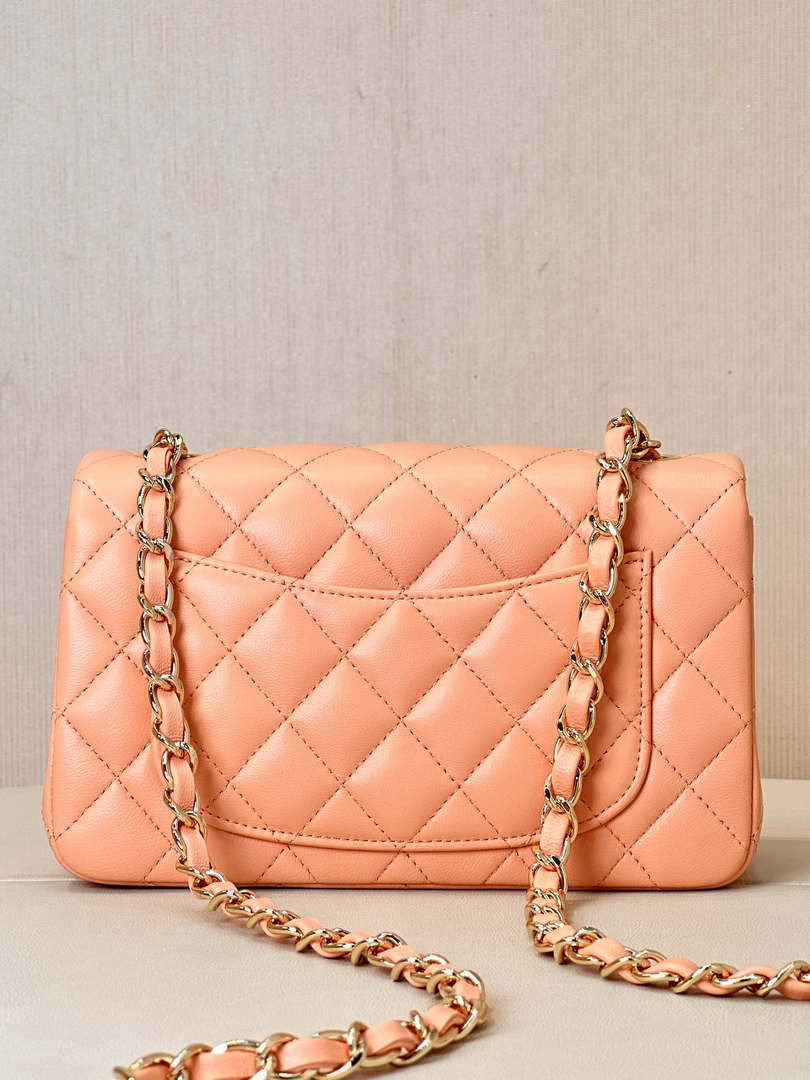 Chanel A69900 Mini Flap Bag Lambskin AS1116 Orange