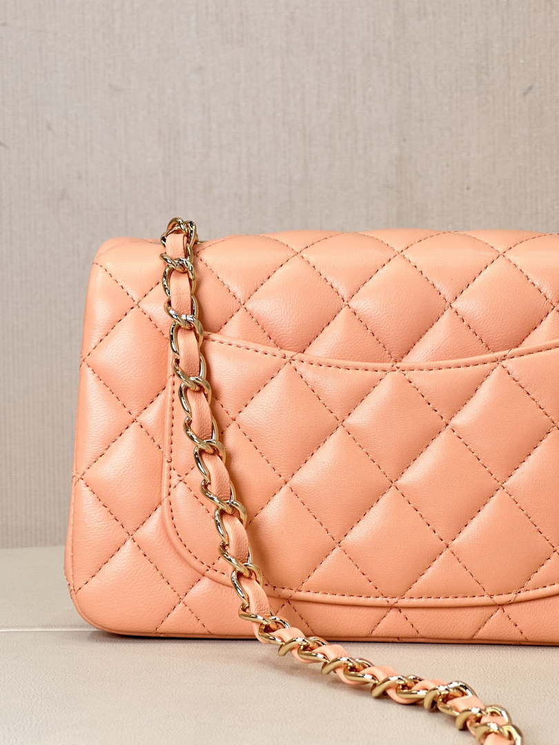 Chanel A69900 Mini Flap Bag Lambskin AS1116 Orange