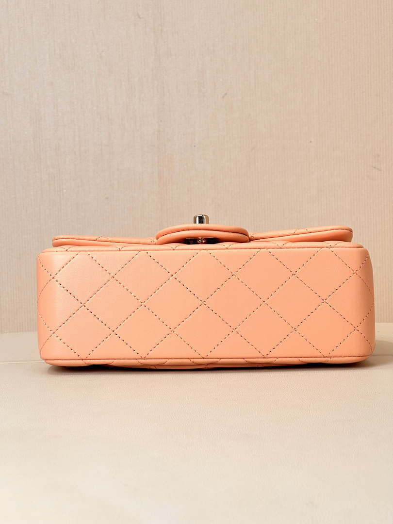 Chanel A69900 Mini Flap Bag Lambskin AS1116 Orange