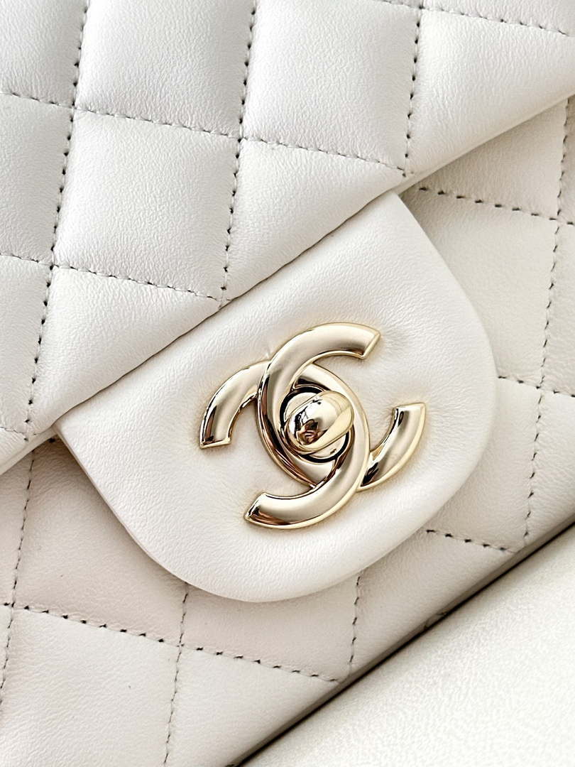 Chanel A69900 Mini Flap Bag Lambskin AS1116 White - Default Title - View 5