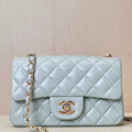Chanel A69900 Mini Flap Bag Lambskin Light Blue AS1116 - Default Title - View 1