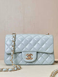 Chanel A69900 Mini Flap Bag Lambskin Light Blue AS1116