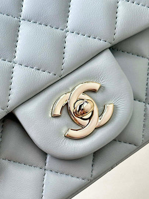Chanel A69900 Mini Flap Bag Lambskin Light Blue AS1116 - Default Title - View 5
