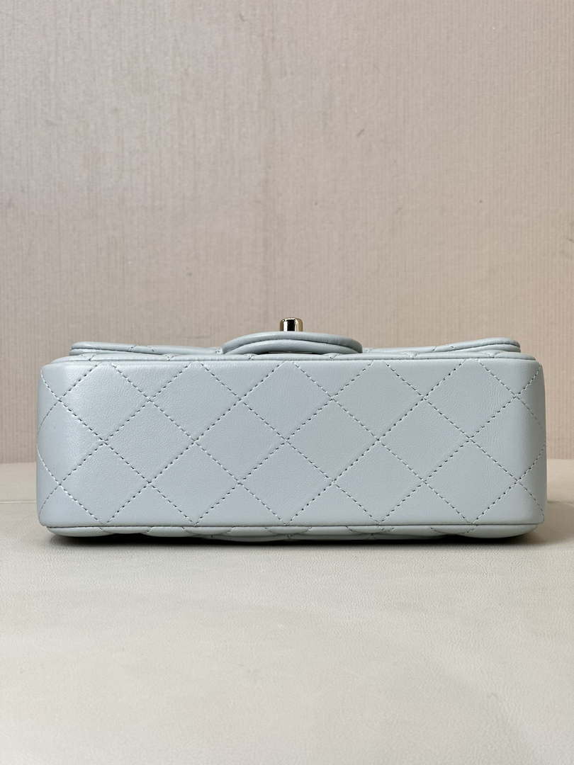 Chanel A69900 Mini Flap Bag Lambskin Light Blue AS1116 - Default Title - View 9