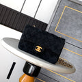 Chanel A69900 Mini Flap Bag Suede leather AS1116 Black - Default Title - View 1