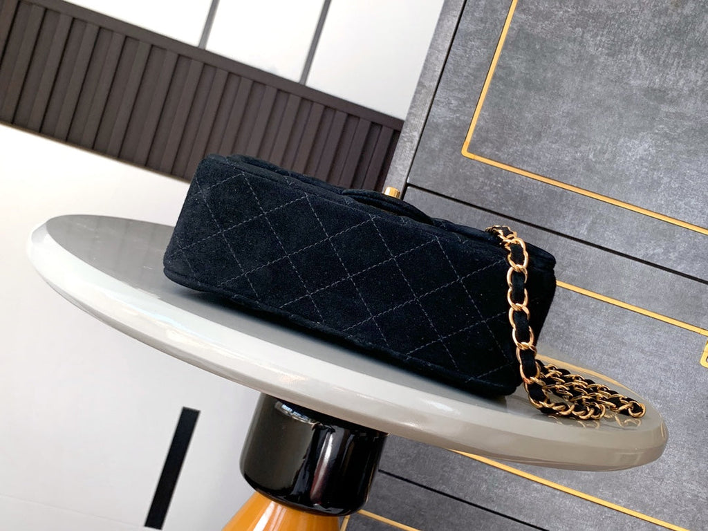Chanel A69900 Mini Flap Bag Suede leather AS1116 Black