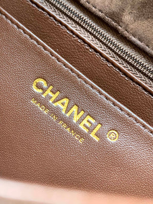 Chanel A69900 Mini Flap Bag Suede leather AS1116 Dark Brown - Default Title - View 9
