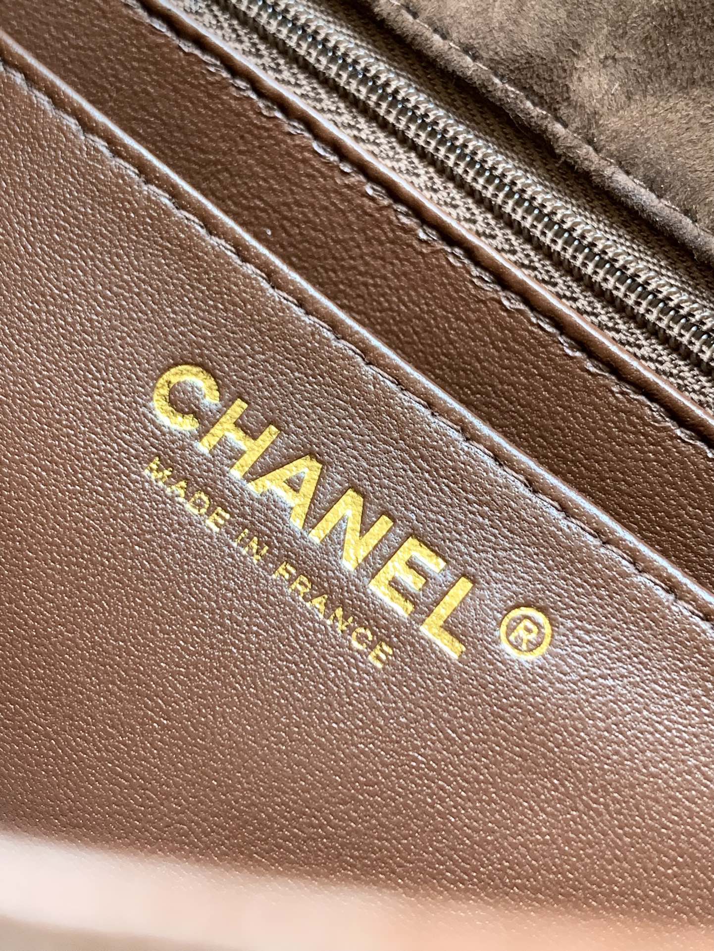 Chanel A69900 Mini Flap Bag Suede leather AS1116 Dark Brown