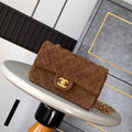 Chanel A69900 Mini Flap Bag Suede leather AS1116 Tan - Default Title - View 1