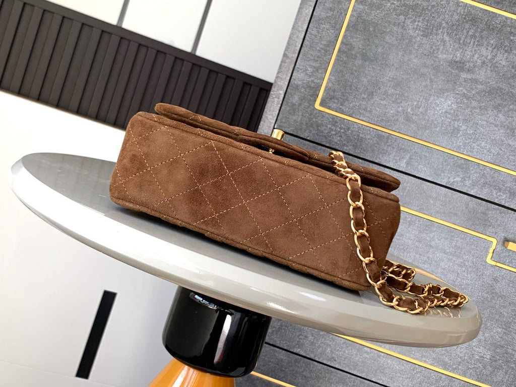 Chanel A69900 Mini Flap Bag Suede leather AS1116 Tan