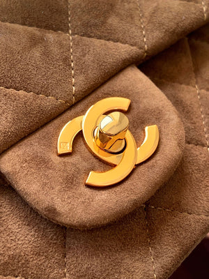 Chanel A69900 Mini Flap Bag Suede leather AS1116 Tan - Default Title - View 5