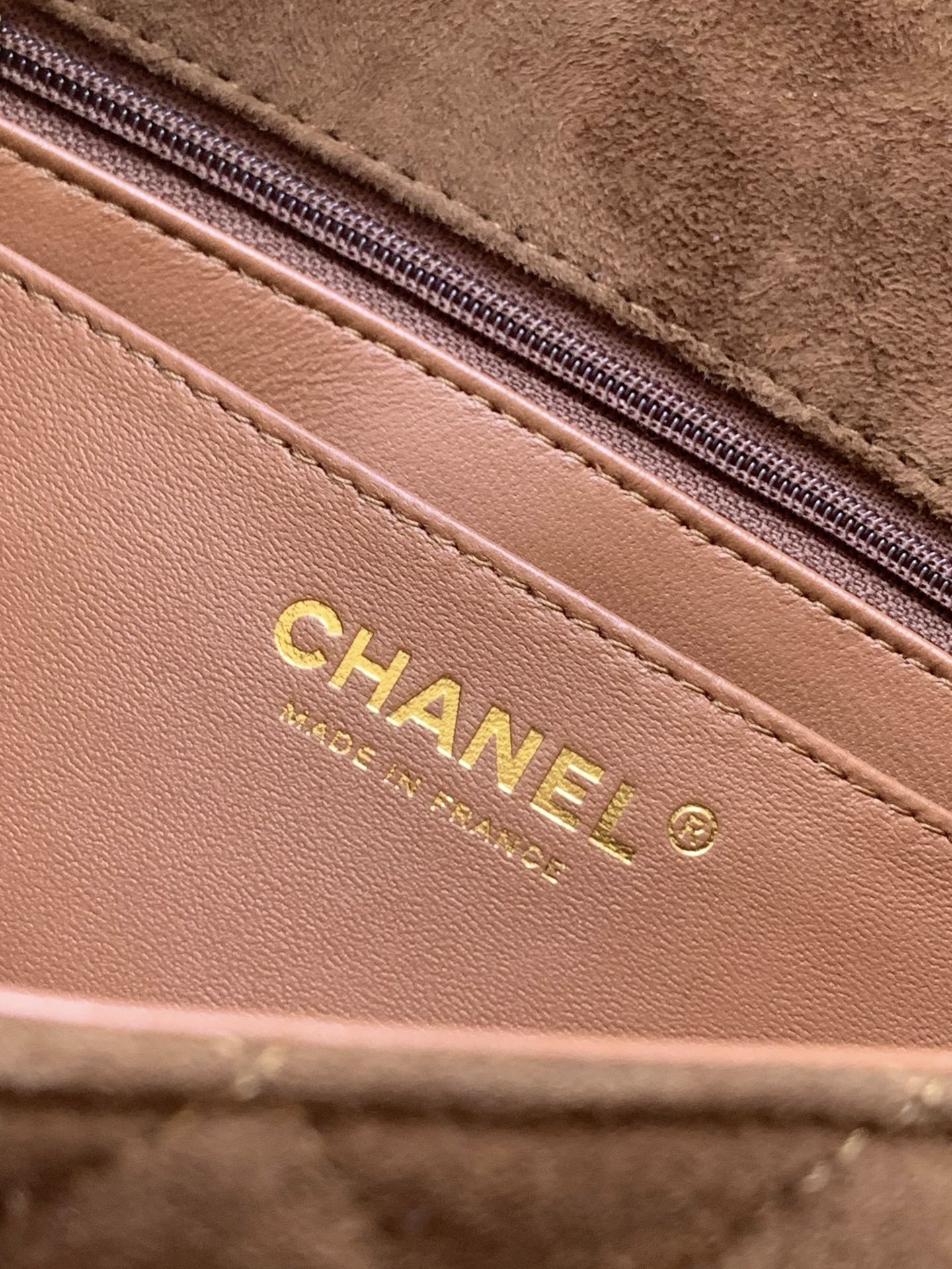 Chanel A69900 Mini Flap Bag Suede leather AS1116 Tan