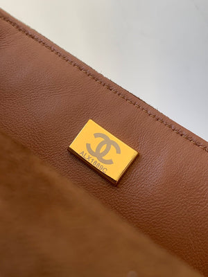 Chanel A69900 Mini Flap Bag Suede leather AS1116 Tan - Default Title - View 8