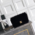 Chanel A69900 Mini Flap Black Velvet CF AS1116