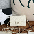 Chanel A81081 Wallet on Chain Shiny Calfskin White - Default Title - View 1