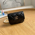 Chanel A81181 22 Spring/Summer Pearl chain belt bag Black - Default Title - View 1