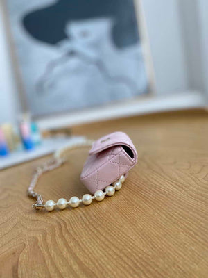 Chanel A81181 22 Spring/Summer Pearl chain belt bag pink - Default Title - View 5