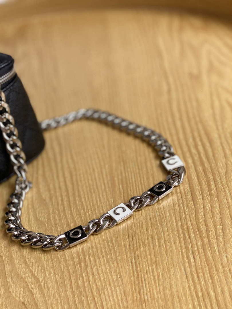Chanel A81193 Mini Vanity with chain Calfskin Sliver Balck - Default Title - View 4