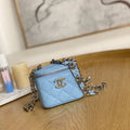 Chanel A81193 Mini Vanity with chain Calfskin Slivery Pink - Default Title - View 1