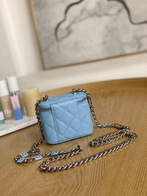 Chanel A81193 Mini Vanity with chain Calfskin Slivery Pink - Default Title - View 2