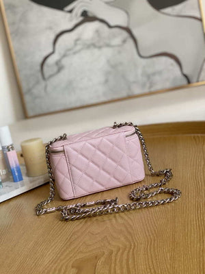 Chanel A81194 Vanity with chain Calfskin Sliver Pink - Default Title - View 2