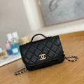 Chanel A81215 Mini messenger bag with Handle Black - Default Title - View 1