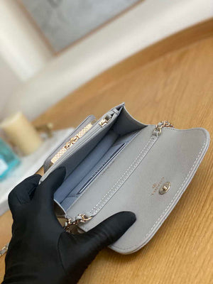 Chanel A81215 Mini messenger bag with Handle Gray - Default Title - View 8