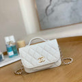 Chanel A81215 Mini messenger bag with Handle White - Default Title - View 1