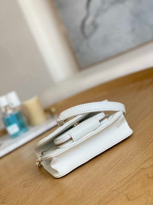 Chanel A81215 Mini messenger bag with Handle White - Default Title - View 6