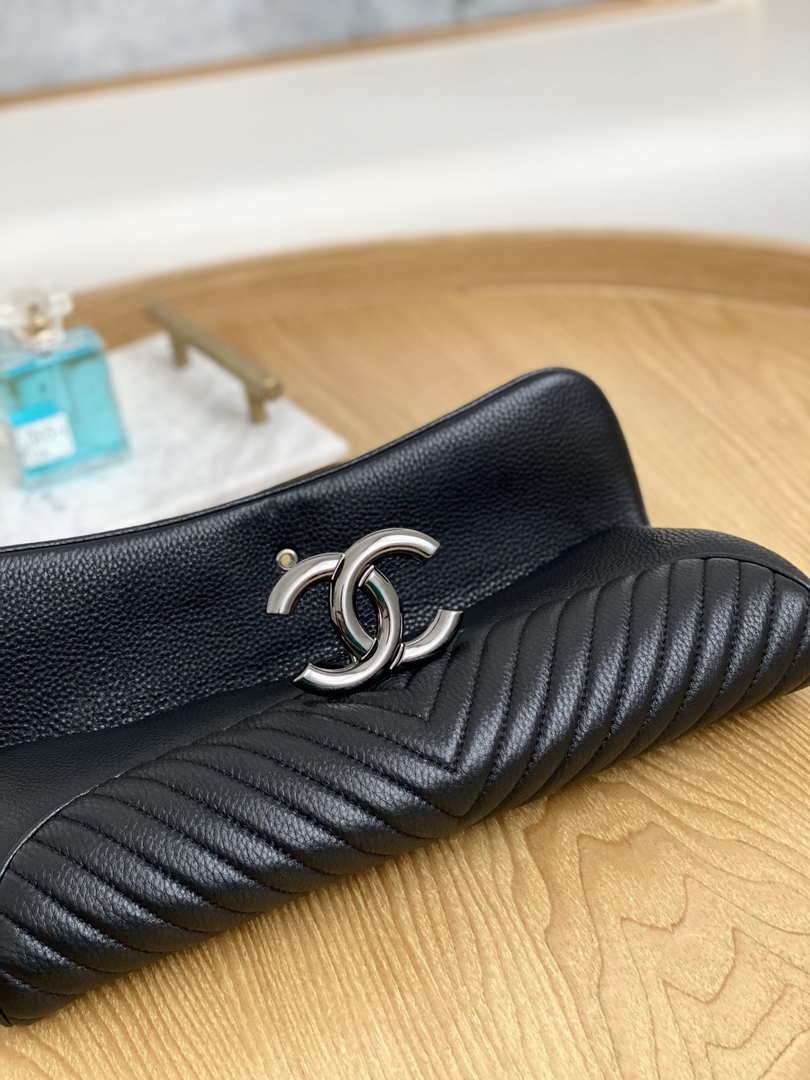 Chanel A86015 Clutch evening bag Buckskin Black - Default Title - View 3