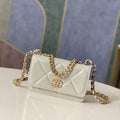 Chanel A86092 WOC Chain Wallet Bag Lambskin White - Default Title - View 1
