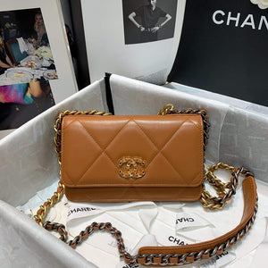Chanel A86092 WOC 19 Chain Wallet Bag Lambskin Brown - Default Title - View 5