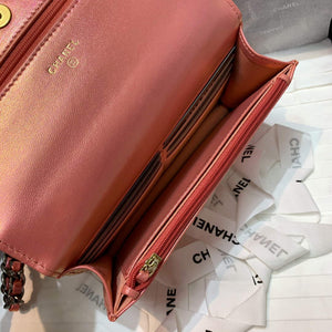 Chanel A86092 WOC 19 Chain Wallet Bag Lambskin Pink - Default Title - View 9