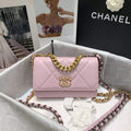 Chanel A86092 WOC 19 Chain Wallet Bag Lambskin Light Pink - Default Title - View 1