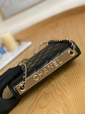 Chanel A88632 WOC 19 Chain Wallet Bag Black Lambskin Gold - Default Title - View 4