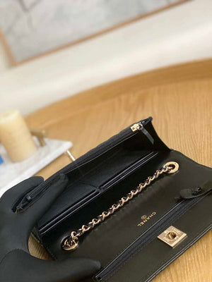 Chanel A88632 WOC 19 Chain Wallet Bag Black Lambskin Gold - Default Title - View 8