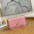 Chanel A88632 WOC 19 Chain Wallet Bag Pink Lambskin Gold - Default Title - View 1