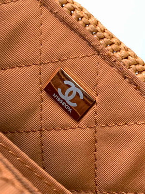 Chanel A88809 Flap Bag Gold-Tone Metal  Macaroon Khaki - Mini size: 19.5 cm - View 9