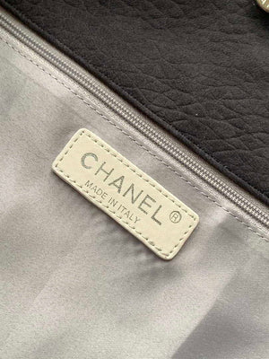 Chanel A88991 Hobo Bag Suede & Silver-Tone Metal Black - Default Title - View 9