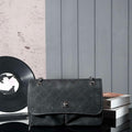 Chanel A90090 Flap Bag Vintage Black Suede Silver - Default Title - View 1