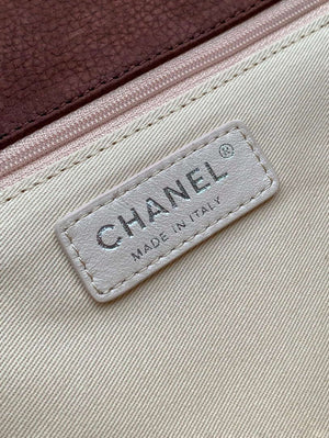 Chanel A90090 Flap Bag Vintage Coffee Suede Silver - Default Title - View 9