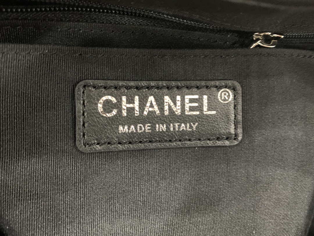 Chanel A91120 Backpack Vintage Lambskin Bag Black