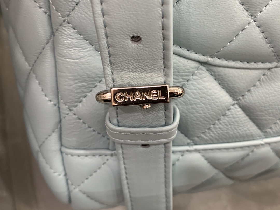 Chanel A91120 Backpack Vintage Lambskin Bag Blue - Gold / Small 25 x 20 x10 ???? - View 15