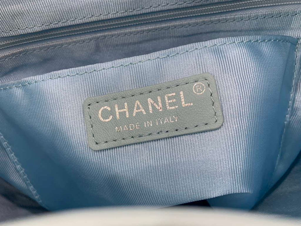 Chanel A91120 Backpack Vintage Lambskin Bag Blue