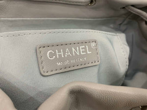Chanel A91120 Backpack Vintage Lambskin Bag Gray - Gold / Small 25 x 20 x10 ???? - View 20