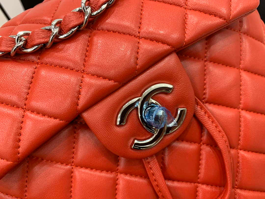 Chanel A91120 Backpack Vintage Lambskin Bag Red