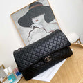Chanel A91169 Flap Travel Bag Airport Series A94305 caviar calfskin Black Silver - Default Title - View 1