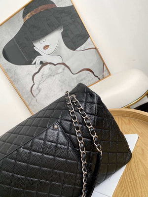 Chanel A91169 Flap Travel Bag Airport Series A94305 caviar calfskin Black Silver - Default Title - View 3